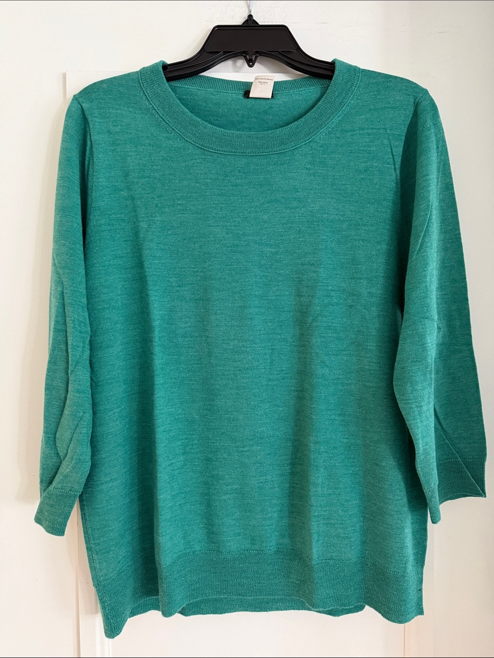 J. Crew Teal Scoop Neck Tippi Merino Sweater